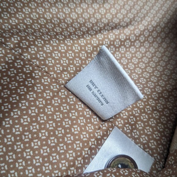 NEW-Size S Mens Murano Baird McNutt Button Down Dress Vest Okeo-Tex Linen Khaki - Picture 4 of 12